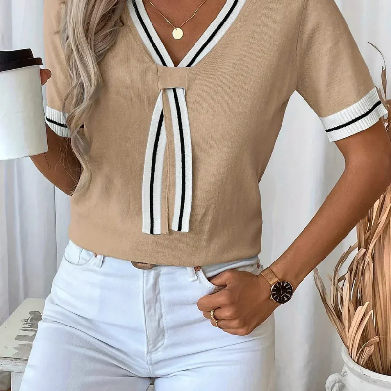 Qlara™ - Stilig strikket topp
