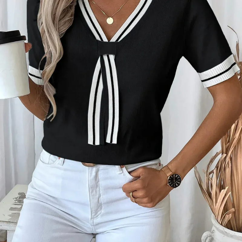 Qlara™ - Stilig strikket topp