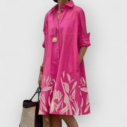 Patricia | Rosa, elegant kjole