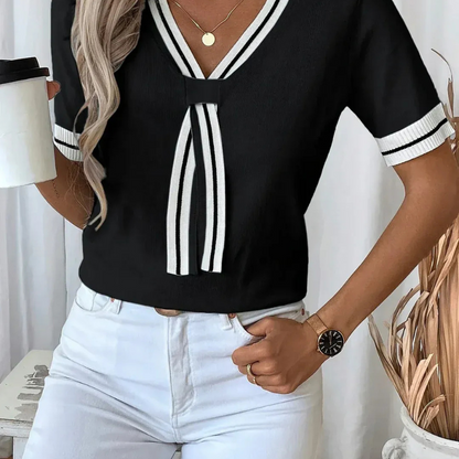 Qlara™ - Stilig strikket topp
