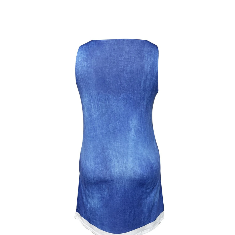 Violetta™ - Kjole med denimtrykk
