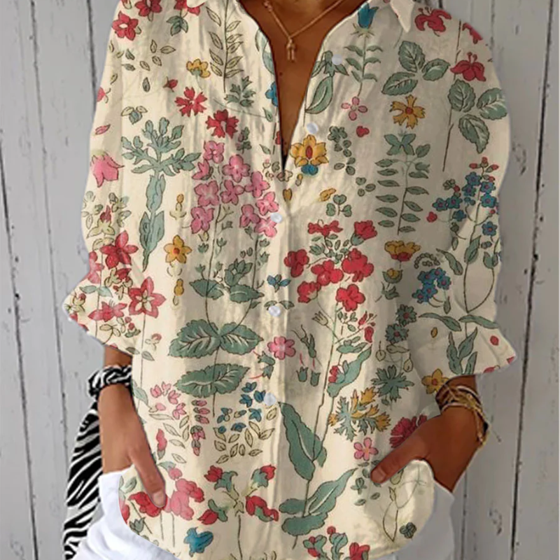 Nadine™ - Vintage blomsterskjorte