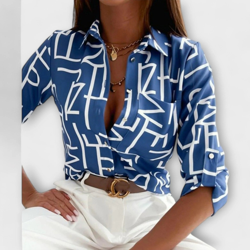 Lilly™ - Bluse med klassisk krage