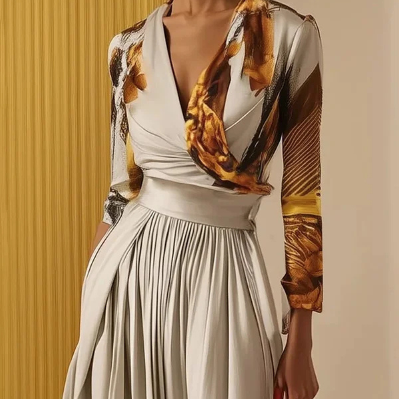 Charlot™ - Blomstret jumpsuit med V-hals