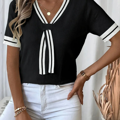 Qlara™ - Stilig strikket topp
