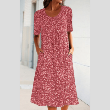 Hege™- Blomstret midikjole