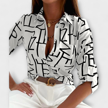 Lilly™ - Bluse med klassisk krage