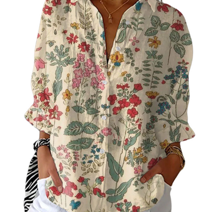 Nadine™ - Vintage blomsterskjorte
