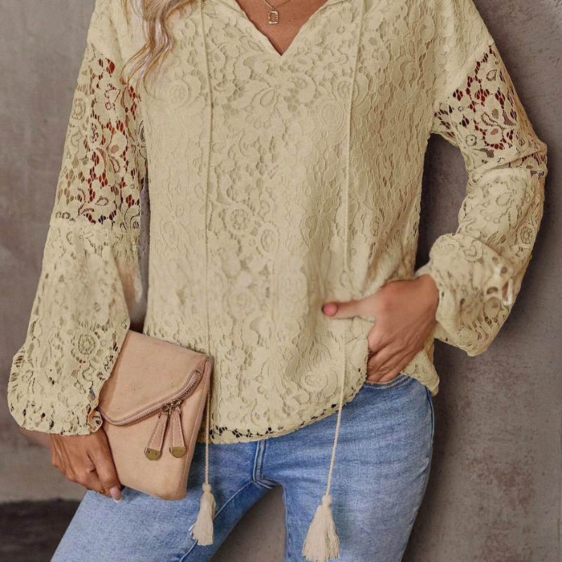 Elinor™ - Pustende blondebluse