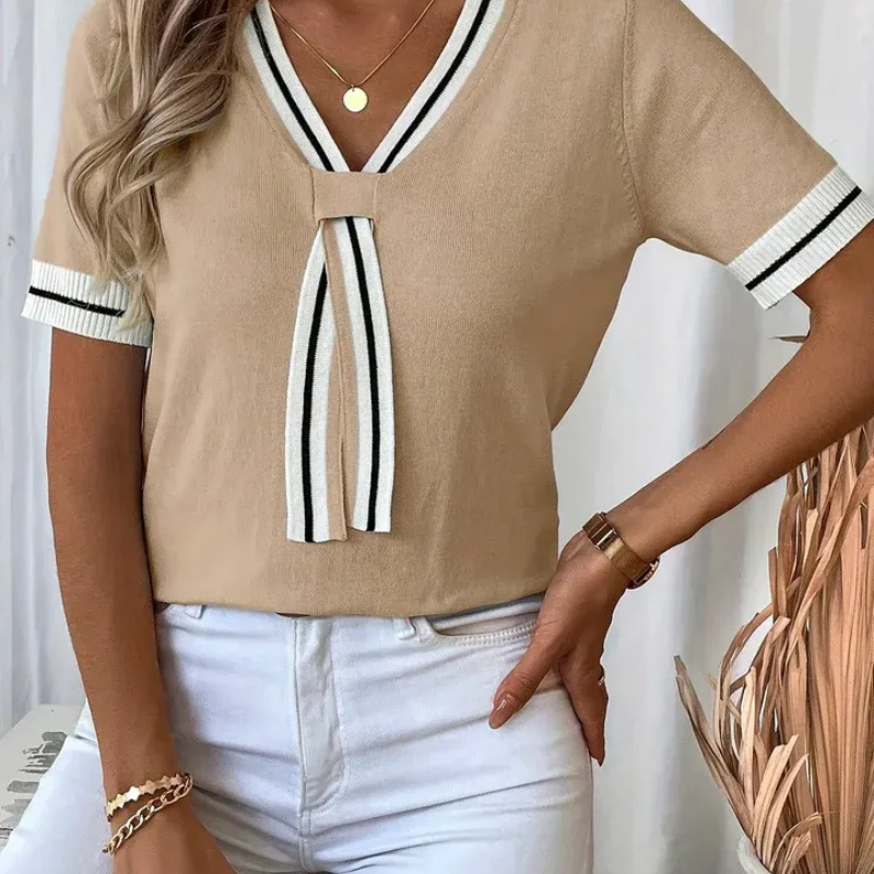 Qlara™ - Stilig strikket topp