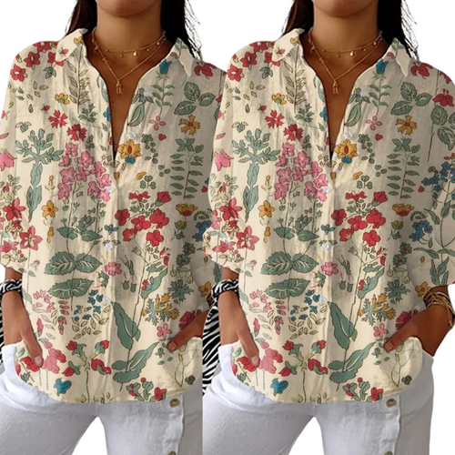 Nadine™ - Vintage blomsterskjorte
