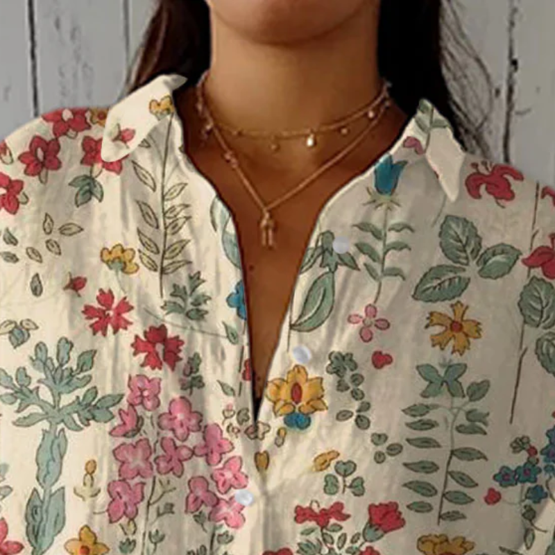 Nadine™ - Vintage blomsterskjorte