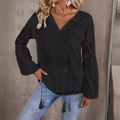 Elinor™ - Pustende blondebluse