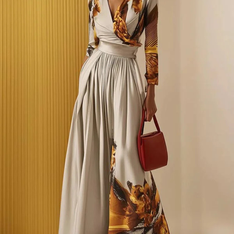 Charlot™ - Blomstret jumpsuit med V-hals