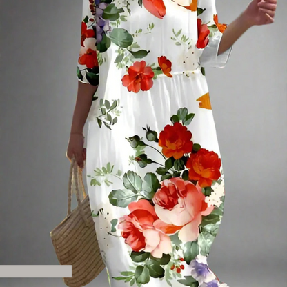 Natalia™ - Luftig kjole med blomster