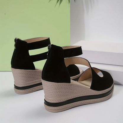 Emma™ - Elegante sandaler med glidelås