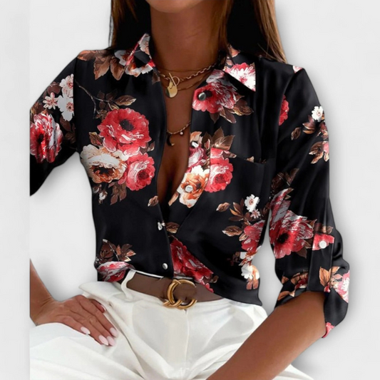 Lilly™ - Bluse med klassisk krage