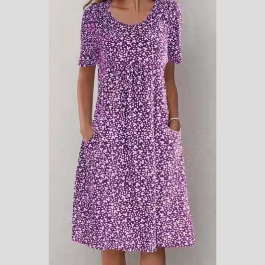 Hege™- Blomstret midikjole