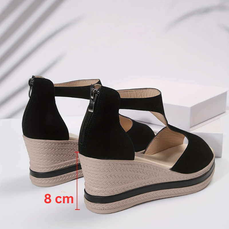 Emma™ - Elegante sandaler med glidelås