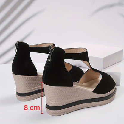 Emma™ - Elegante sandaler med glidelås