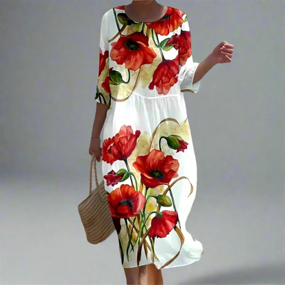 Natalia™ - Luftig kjole med blomster