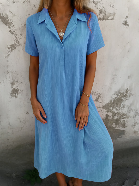 Helene™ - Vintage V-hals Sommerkjole