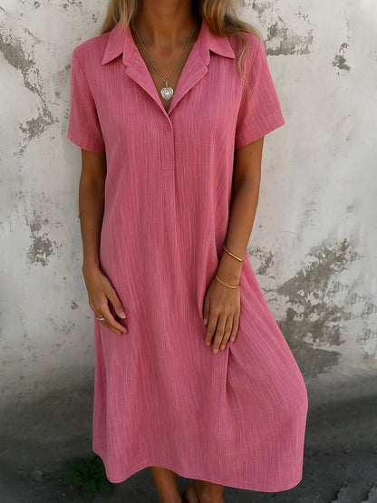 Helene™ - Vintage V-hals Sommerkjole