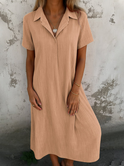 Helene™ - Vintage V-hals Sommerkjole