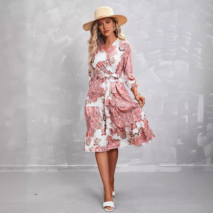 Helga™ - Boho slå-om-kjole