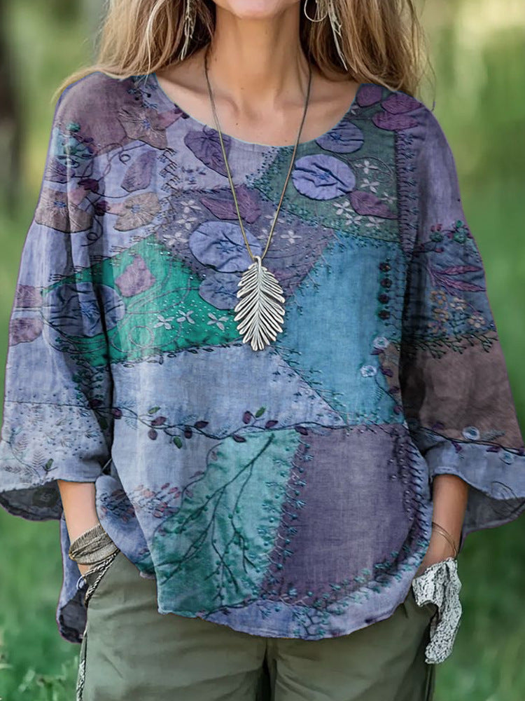 Agnes™ - Casual Trykt T-skjorte