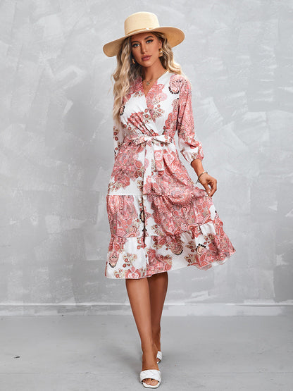 Helga™ - Boho slå-om-kjole