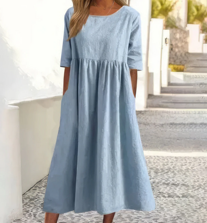 Amalia™- Kjole Med Rund Hals