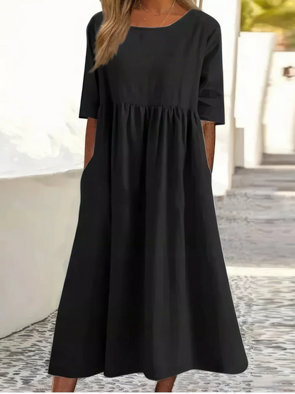Amalia™- Kjole Med Rund Hals