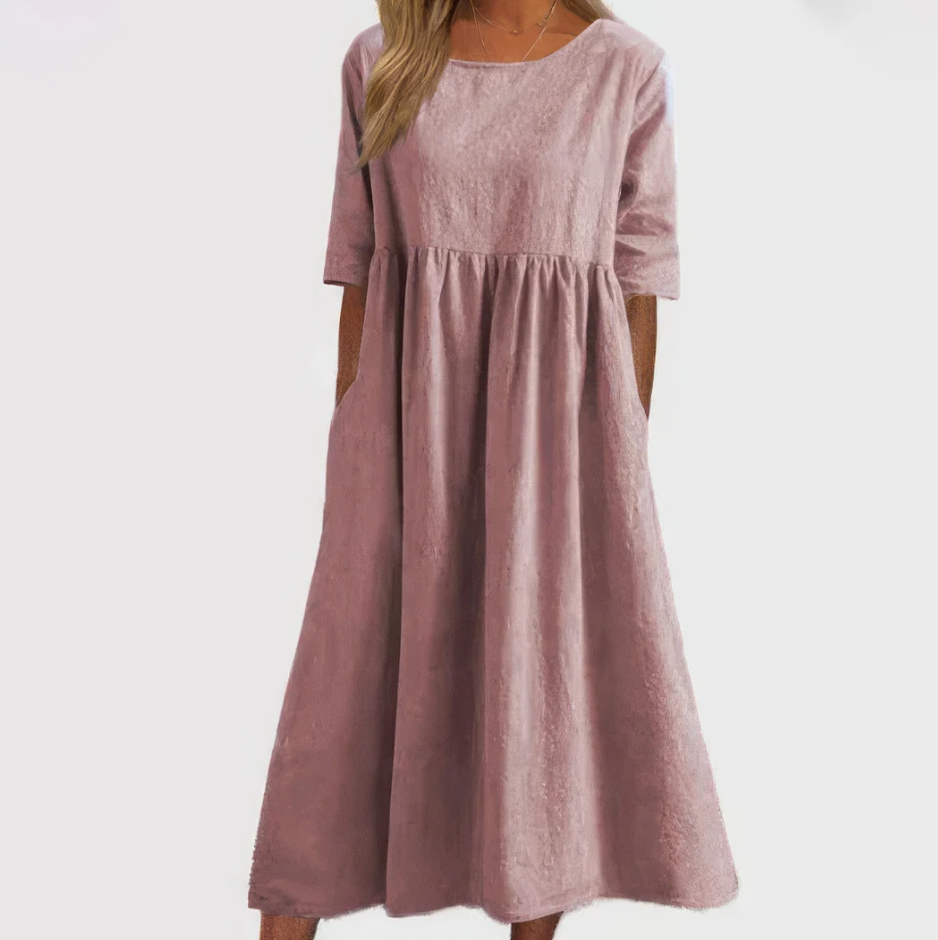 Amalia™- Kjole Med Rund Hals