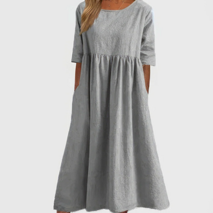 Amalia™- Kjole Med Rund Hals